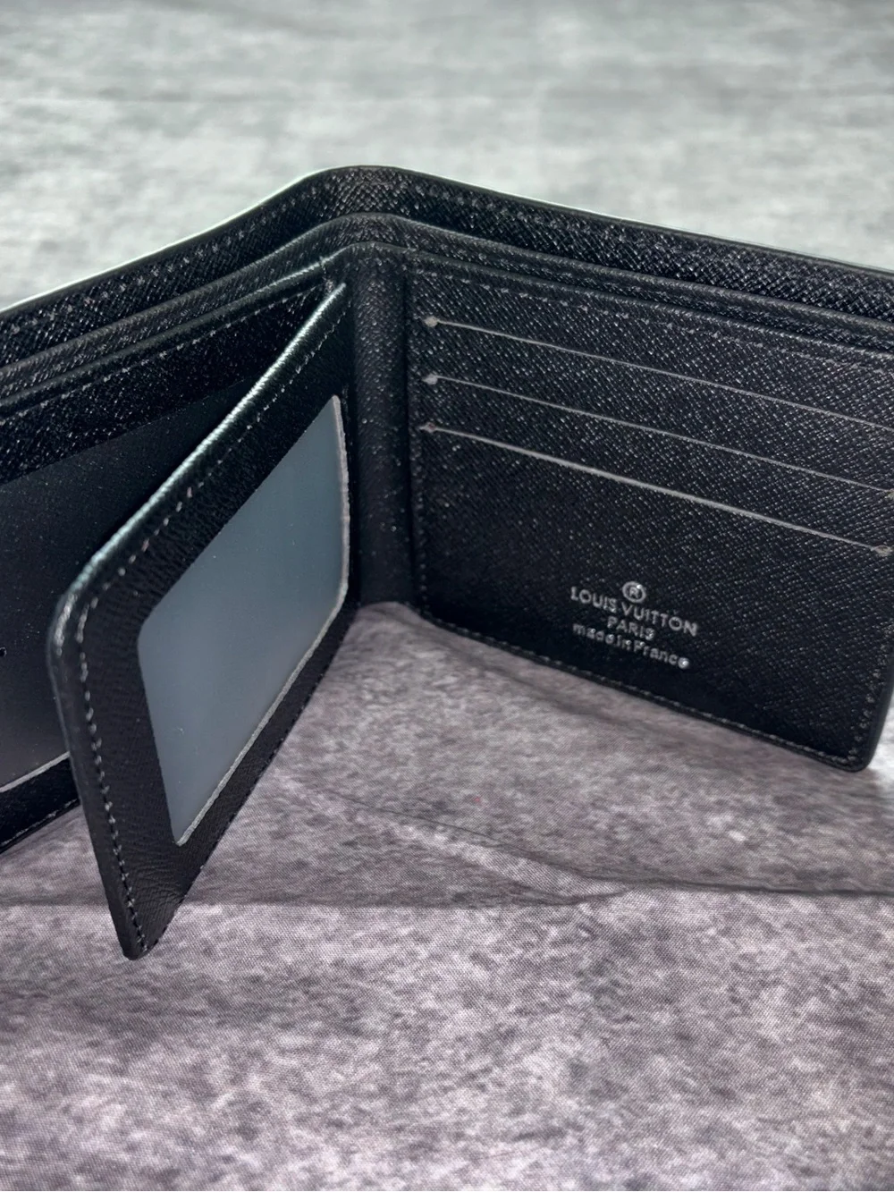 Louis Vuitton Black Embossed Monogram Leather Wallet - Picture 2 of 4